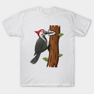 Woodpecker Bird Cartoon T-Shirt